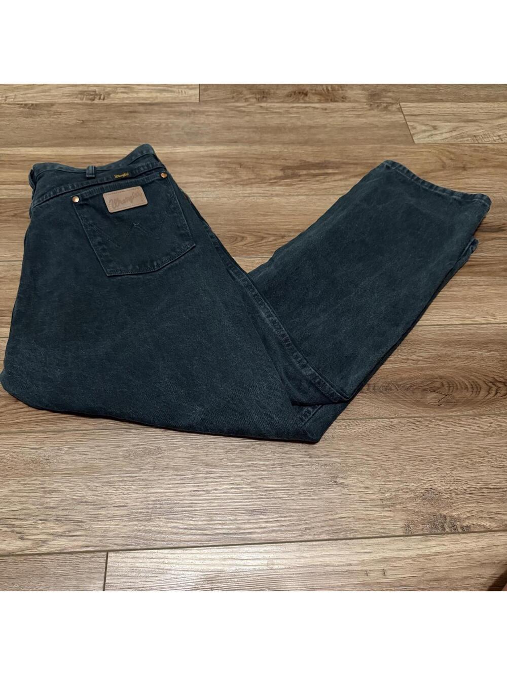 Wrangler 13MWZKM Cowboy Cut Dark Green Black Mesquite Denim Jeans Men's 40x30